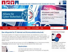 Tablet Screenshot of ict-cologne.de
